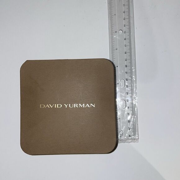 David Yurman Empty Brown Jewelry Box Size 4.5” X 4.5” X 2” Mint - Picture 8 of 8